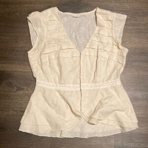 Odille cream embroidered blouse